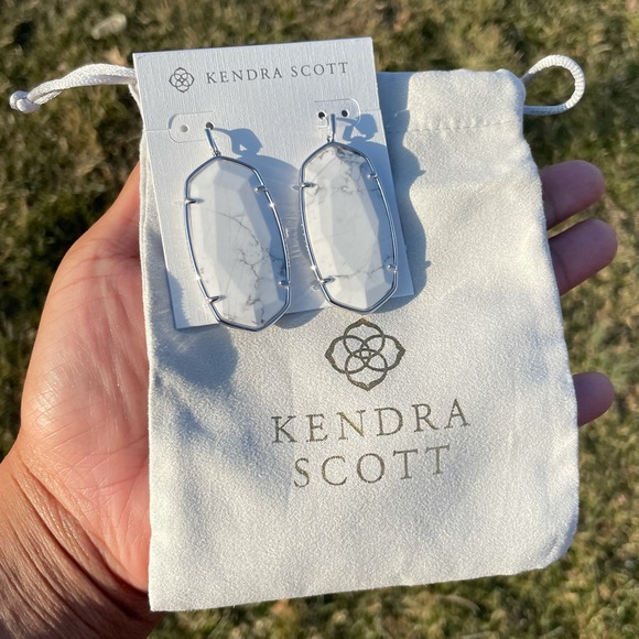 White Howlite Danielle Earrings